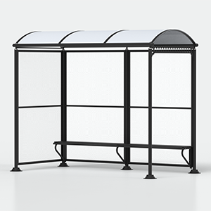 <strong>Variante:</strong<br> - con doppia panchina<br> - senza cestino gettarifiuti