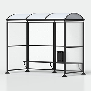 <strong>Variante:</strong<br> - con doppia panchina<br> - parete laterale destra aggiuntiva