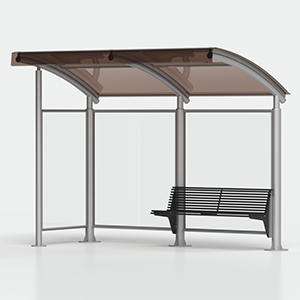  - senza bacheca<br> - con parete laterale sinistra<br> - con panchina a destra