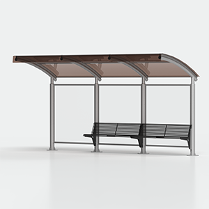 <strong>Variante:</strong><br> - senza bacheca<br> - con doppia parete laterale<br> - panchina a destra