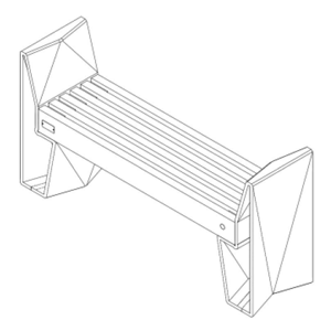 Prisma seat of cm.120 with armrests