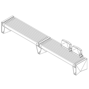 Prisma wide seat of cm.360 with backrest
