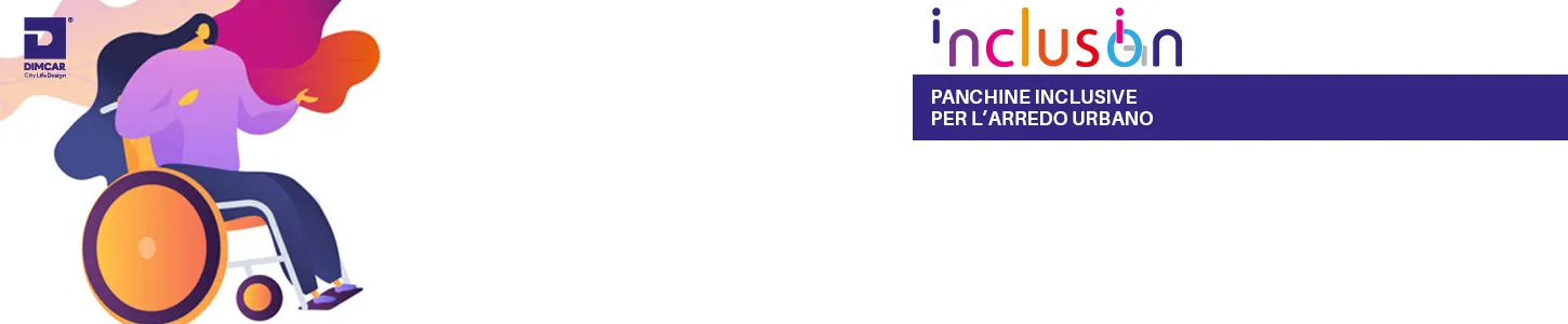 Panchine inclusive per l’arredo urbano | inclusion by Dimcar