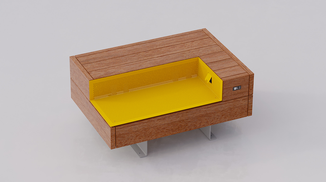 Noi bench with USB charger