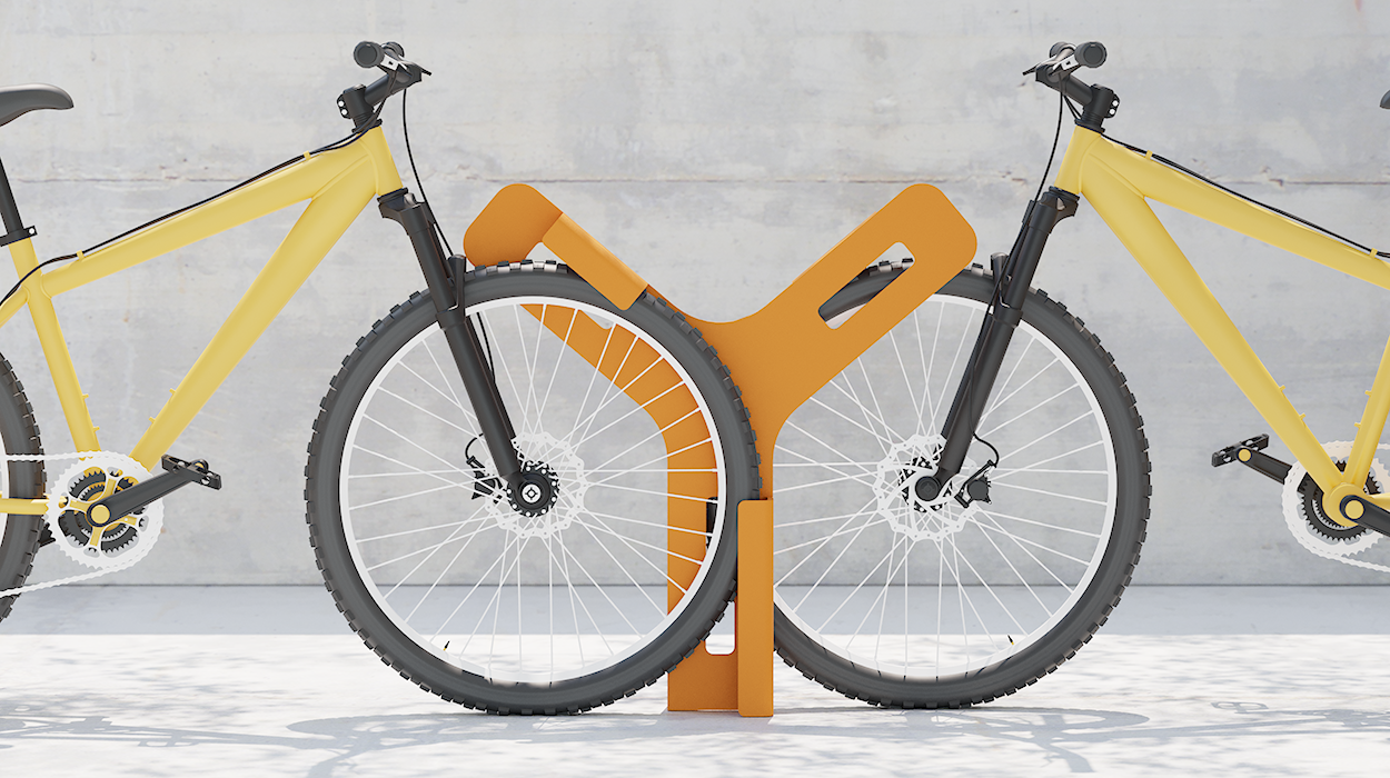 Elica bike rack