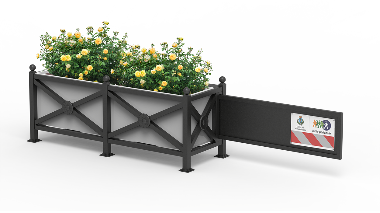 Open&Go pedestrian barrier with 90cm right barrier