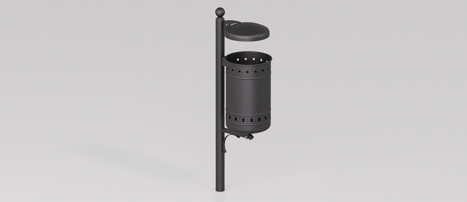 Alfiere bin with lid vista 1