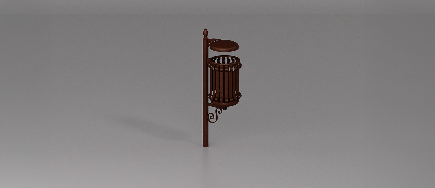 Cestino Barocco con coperchio vista 2