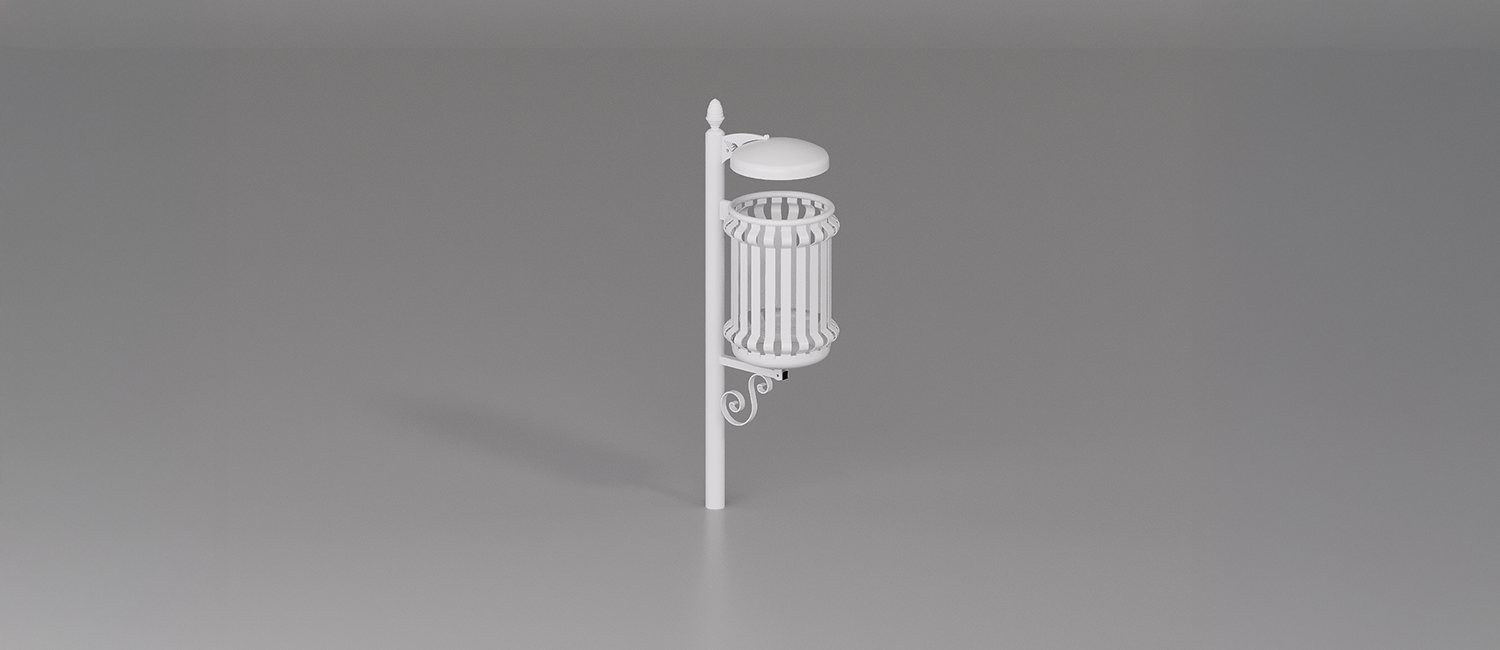 Cestino Barocco con coperchio vista 3