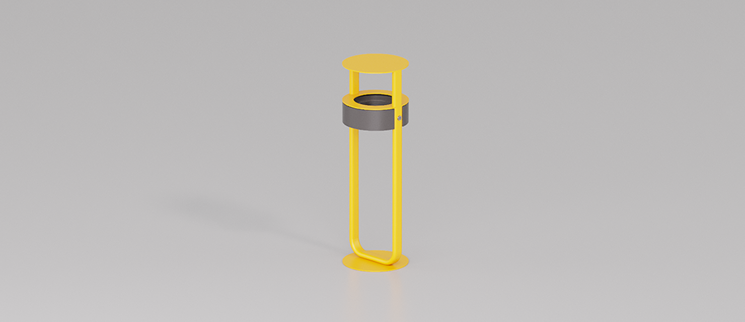 Diapason Anti terrorism waste basket vista 1