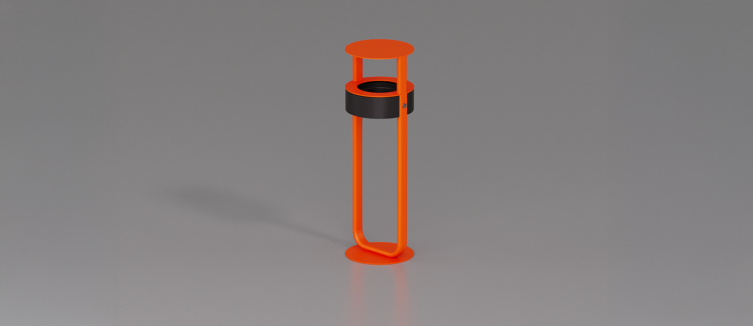 Diapason Anti terrorism waste basket vista 2