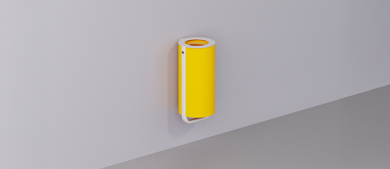 Diapason litter bin wall mounting vista 2