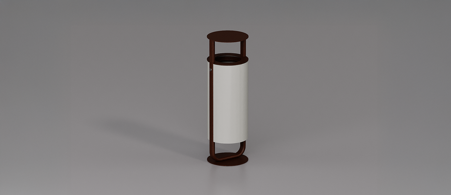 Diapason litter bin with lid vista 2