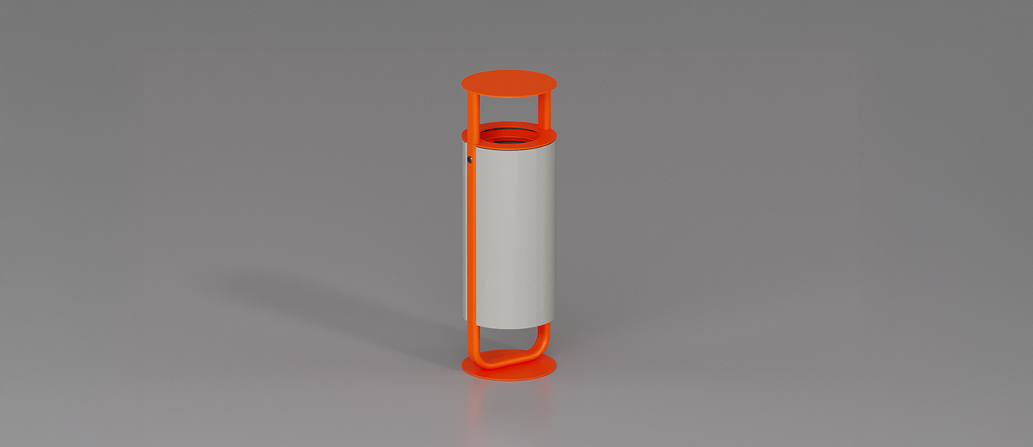 Diapason litter bin with lid vista 4