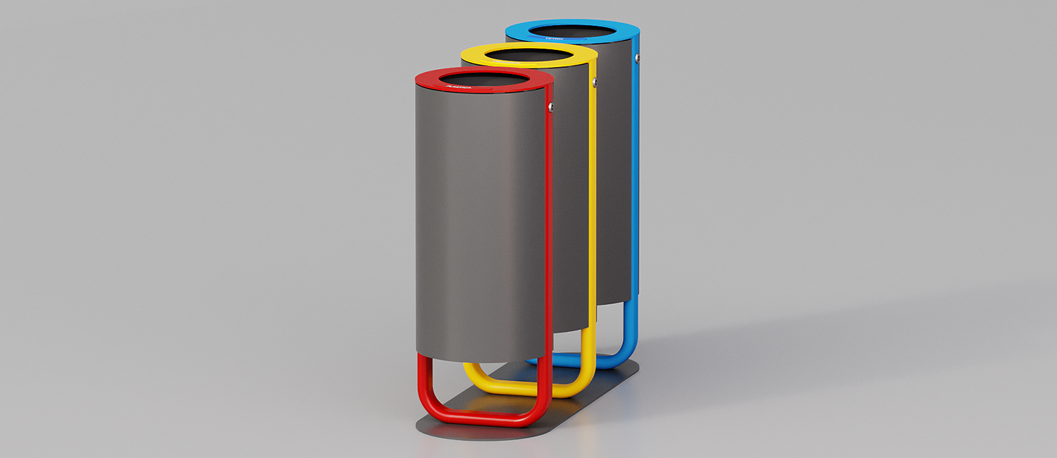 Diapason litter bin tris model vista 3