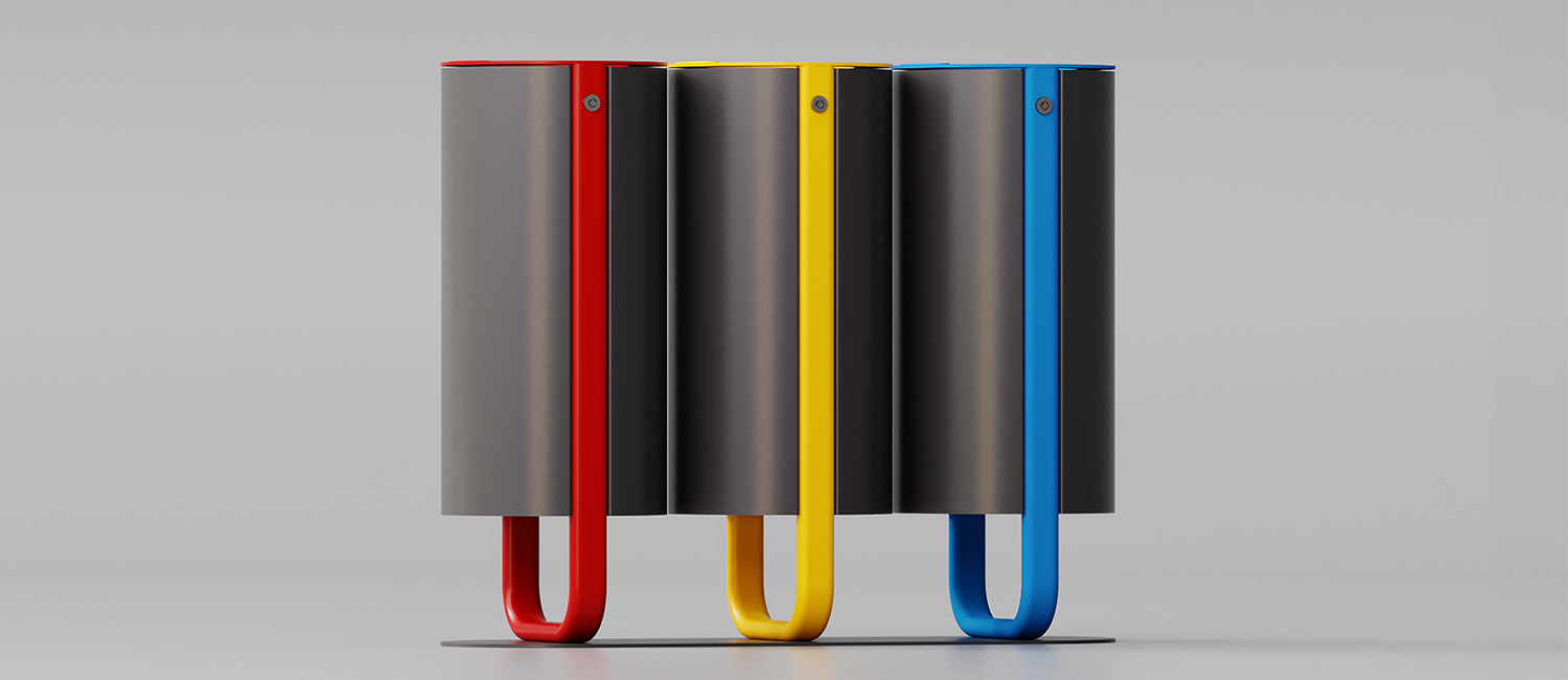 Diapason litter bin tris model vista 4