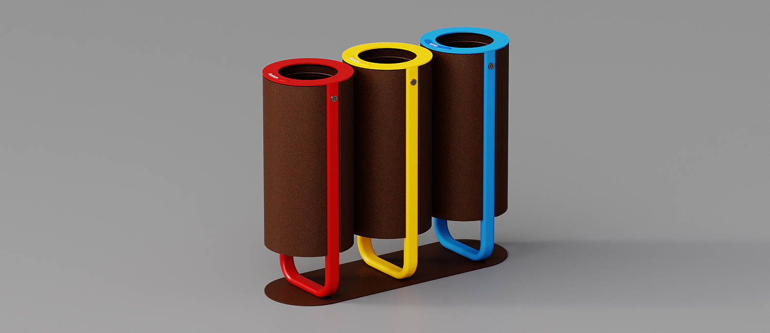 Diapason litter bin tris model vista 5