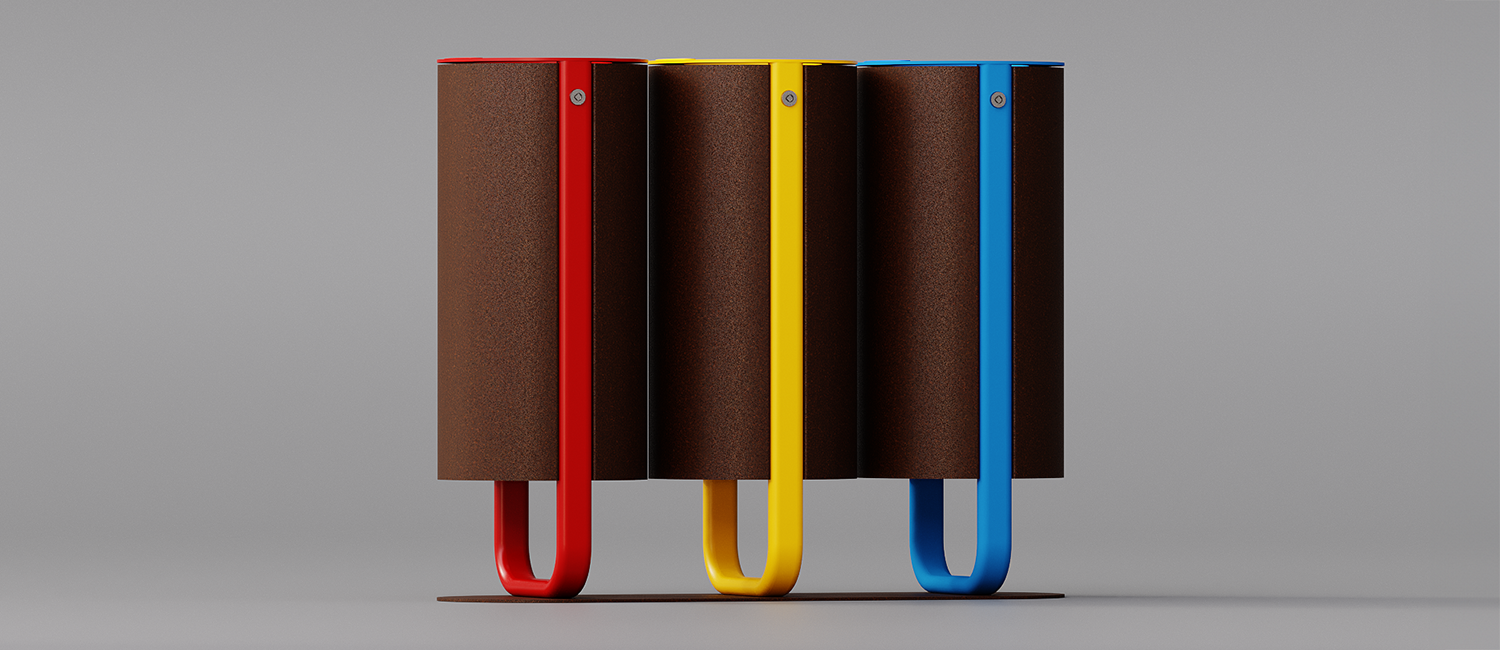 Diapason litter bin tris model vista 6
