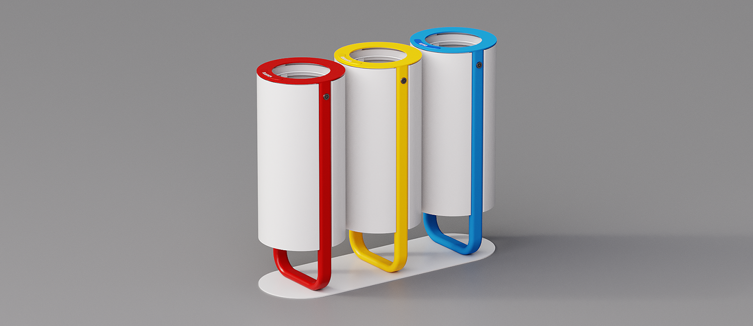 Diapason litter bin tris model vista 8