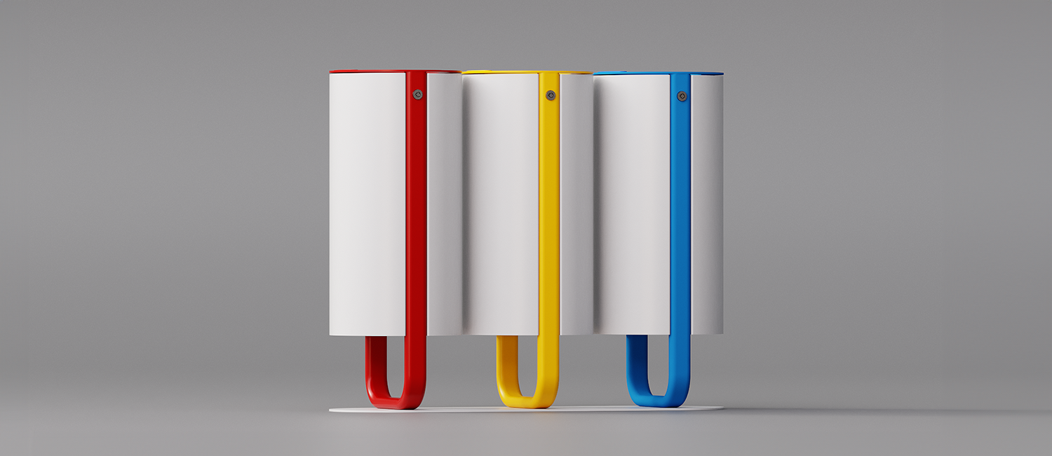 Diapason litter bin tris model vista 9