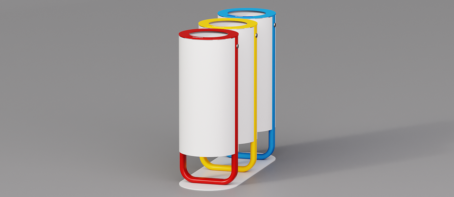 Diapason litter bin tris model vista 10