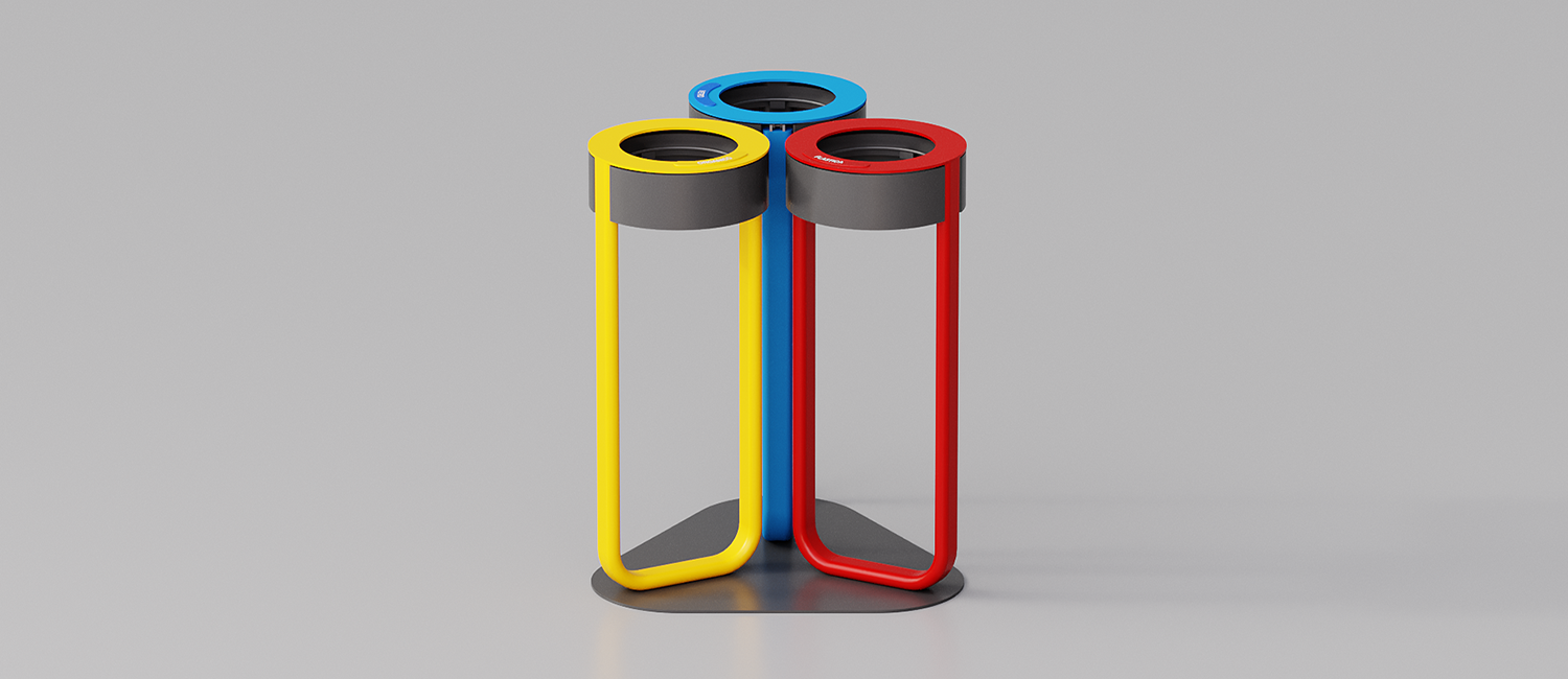 Cestino Diapason tris antiterrorismo vista 1