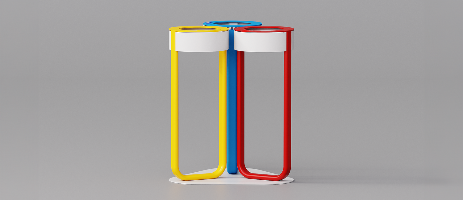 Cestino Diapason tris antiterrorismo vista 2