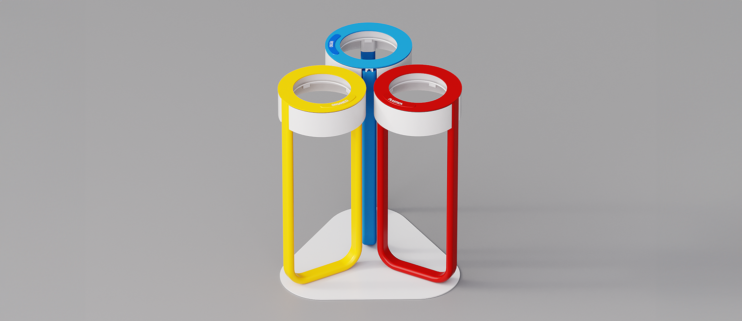 Cestino Diapason tris antiterrorismo vista 3