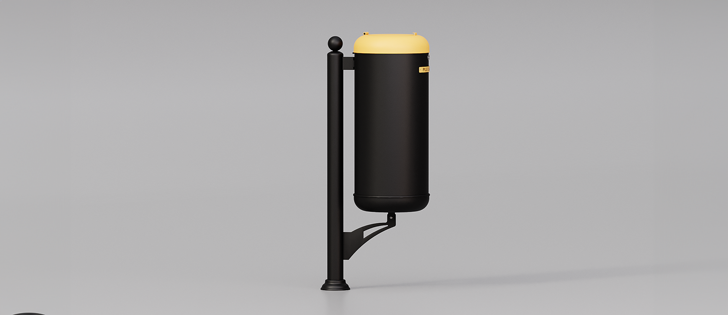 Ecocity basket for collecting waste batteries vista 2