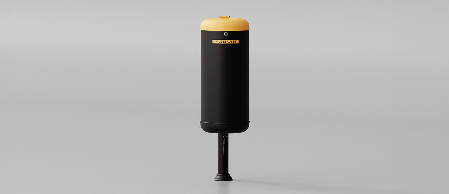 Ecocity basket for collecting waste batteries vista 3