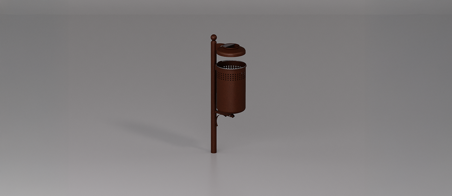 Forli basket with lid and ashtray vista 2