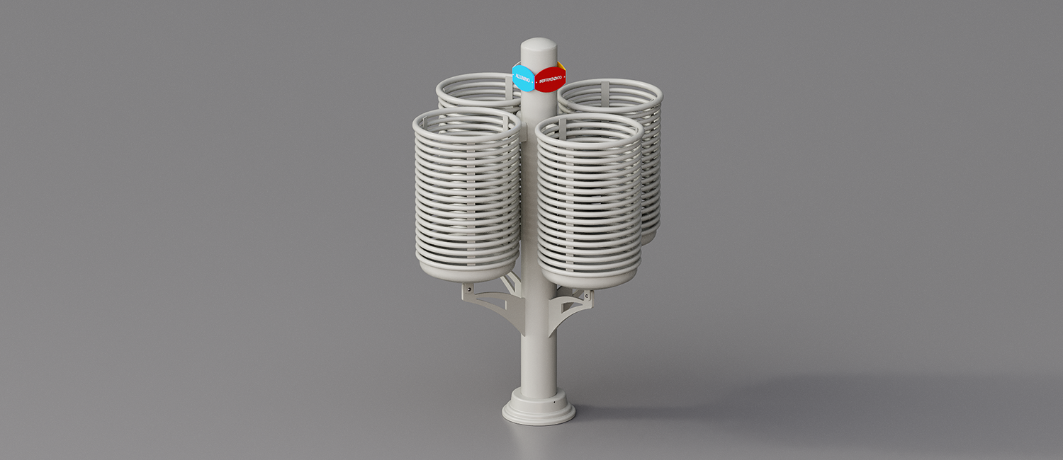 Cestino Quadruplo Palau vista 3