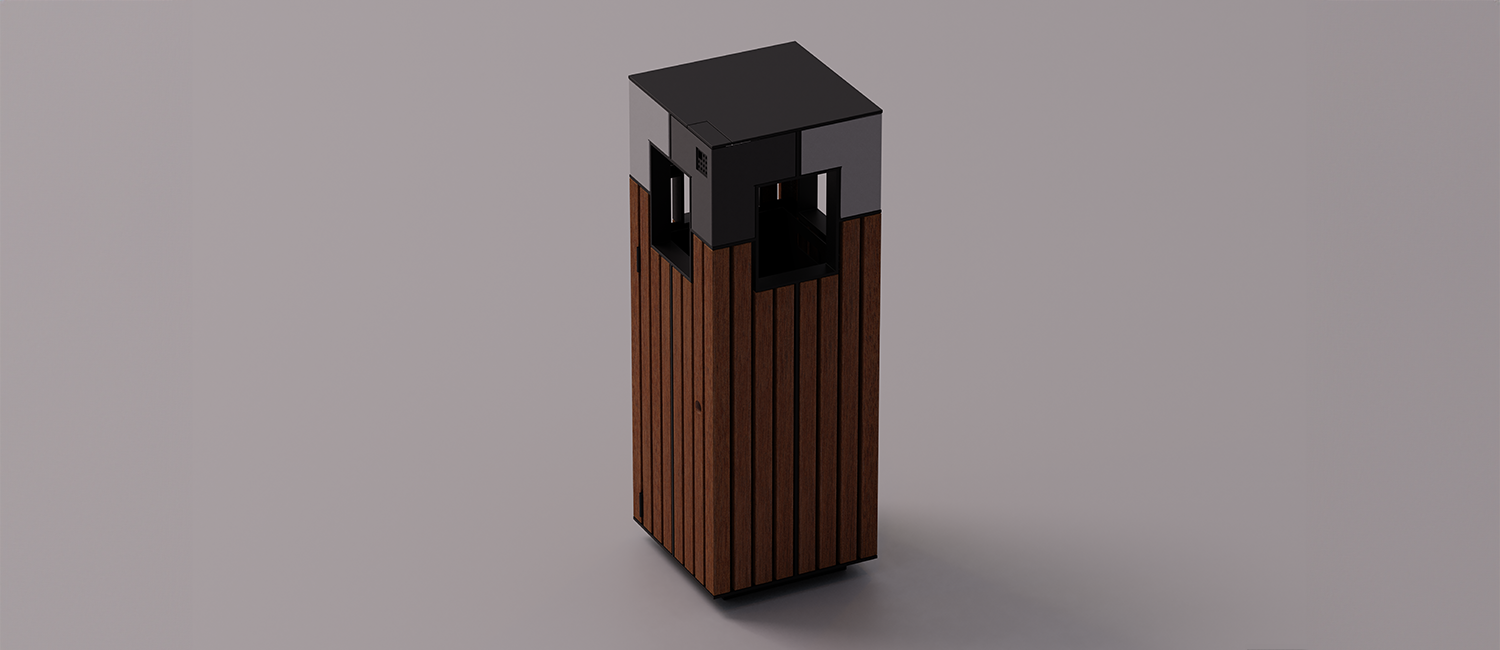 Cestino Target Wood vista 2