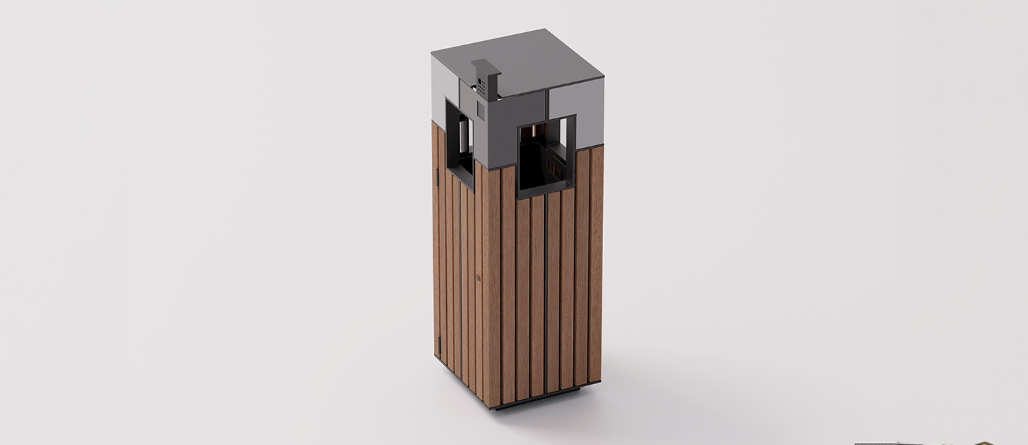 Cestino Target Wood vista 3