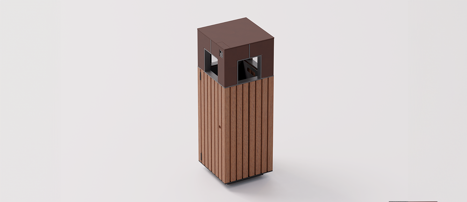 Cestino Target Wood vista 4