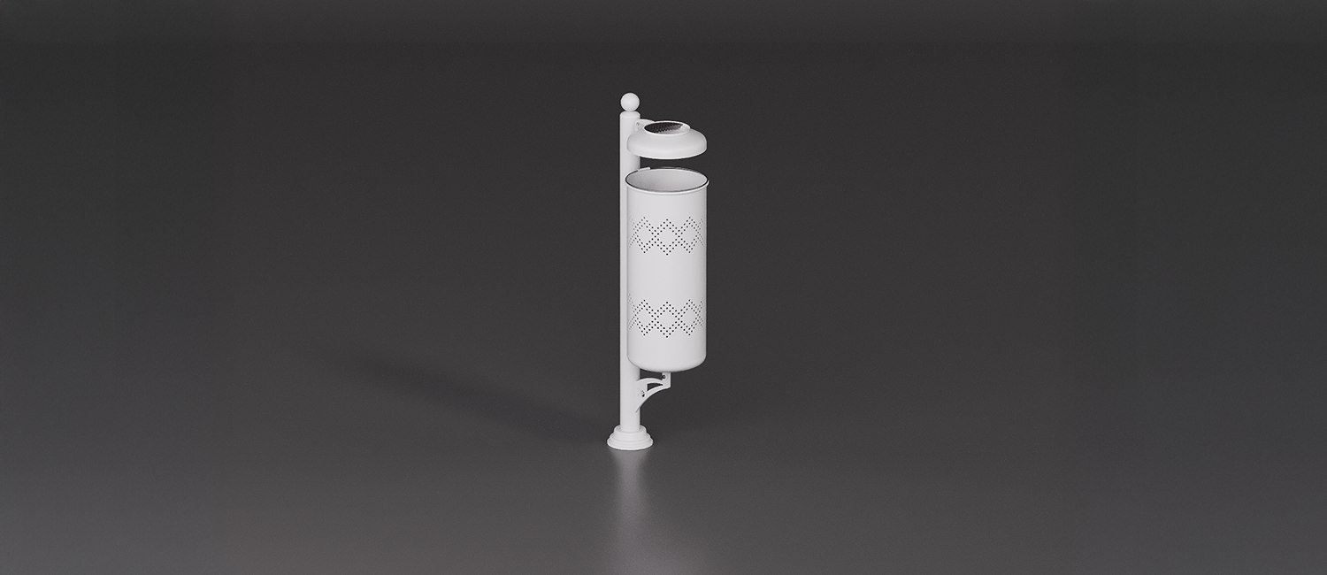 Bin Urano with lid and ashtray vista 4