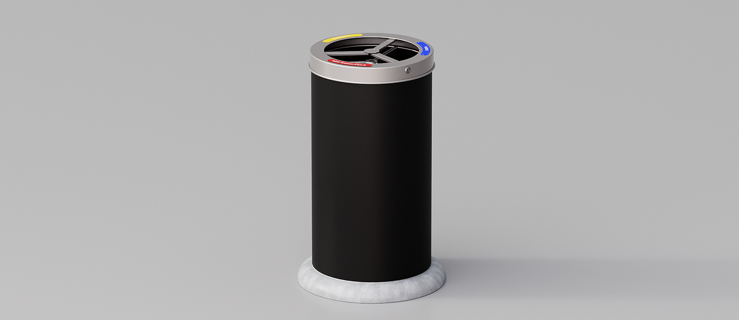 Elios large trash bin with CLS basement vista 1