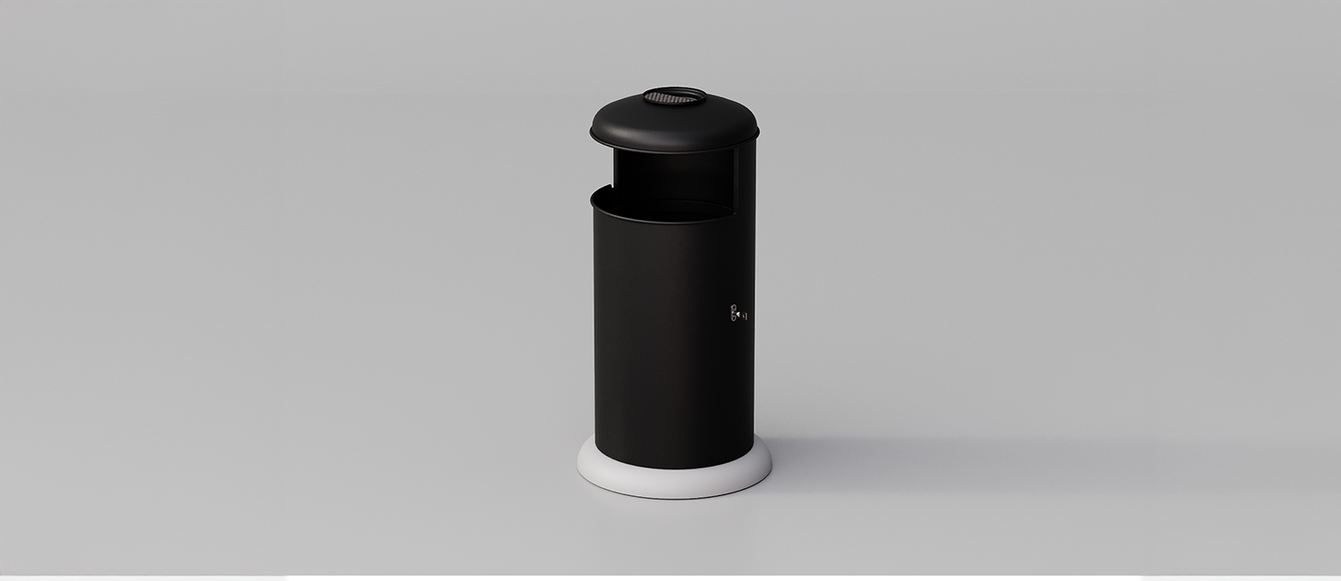 Large Trash Bin Elmo with ashtray vista 1