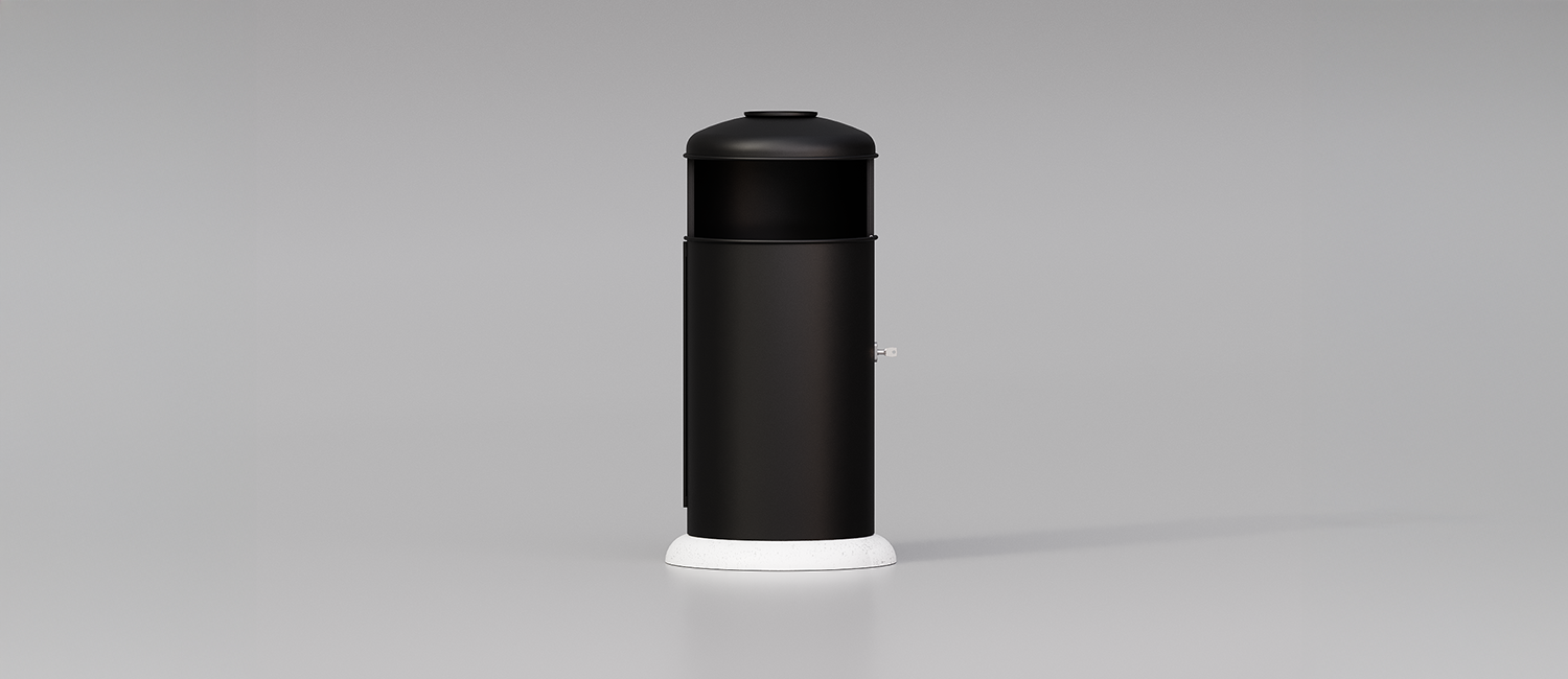 Large Trash Bin Elmo with ashtray vista 2