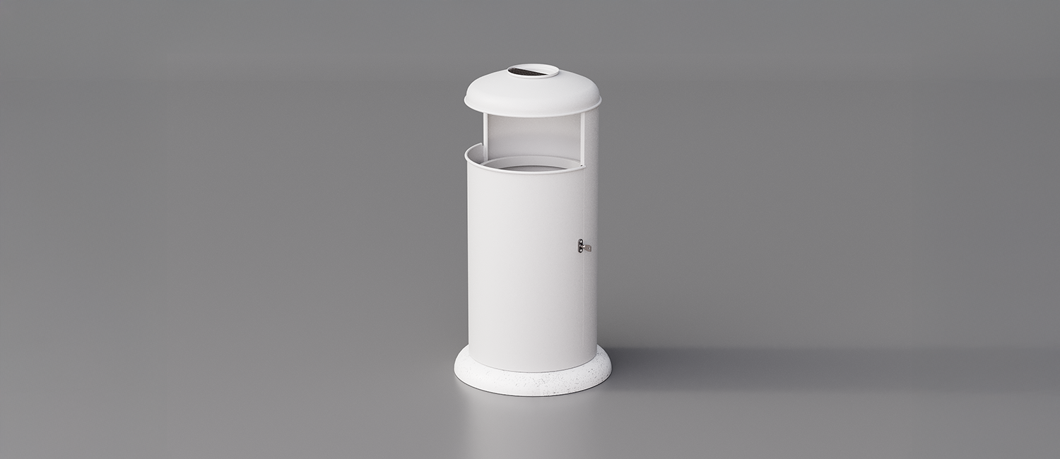 Large Trash Bin Elmo with ashtray vista 4