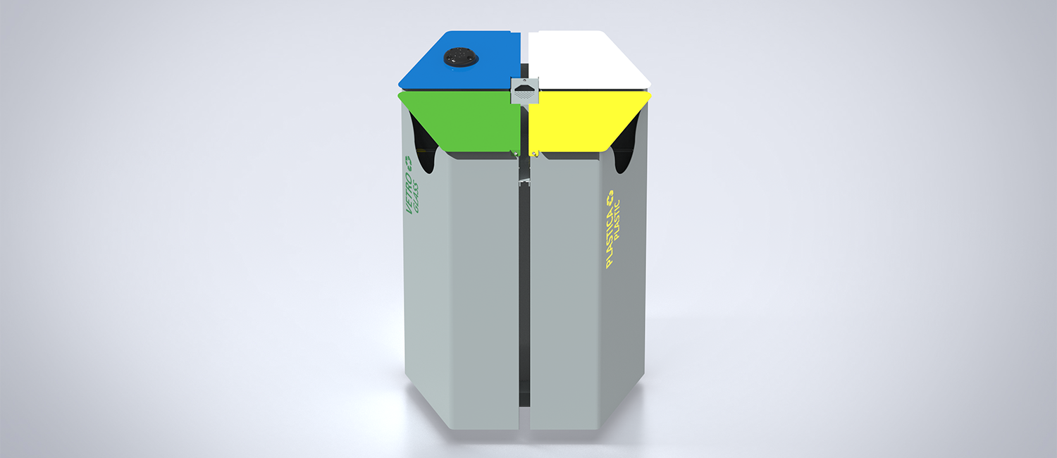 Large Trash Bin ecosmart HEX vista 5