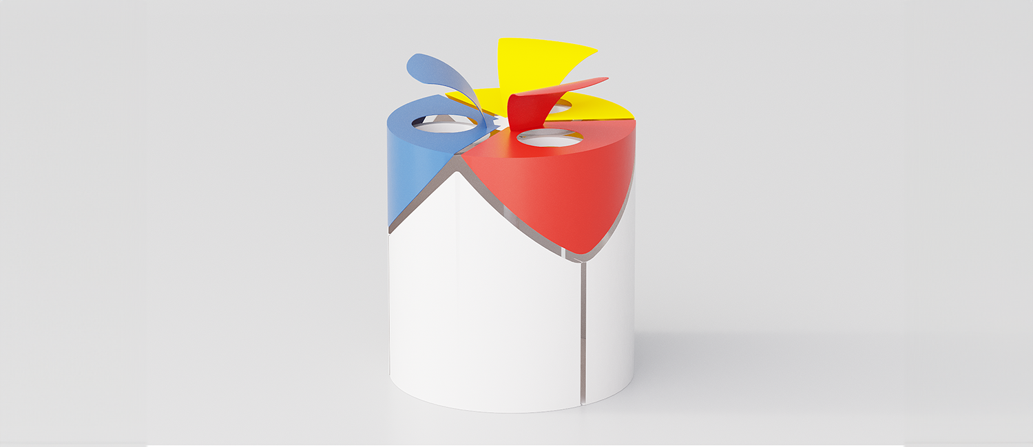 Cestone Kurt Three con coperchio vista 4