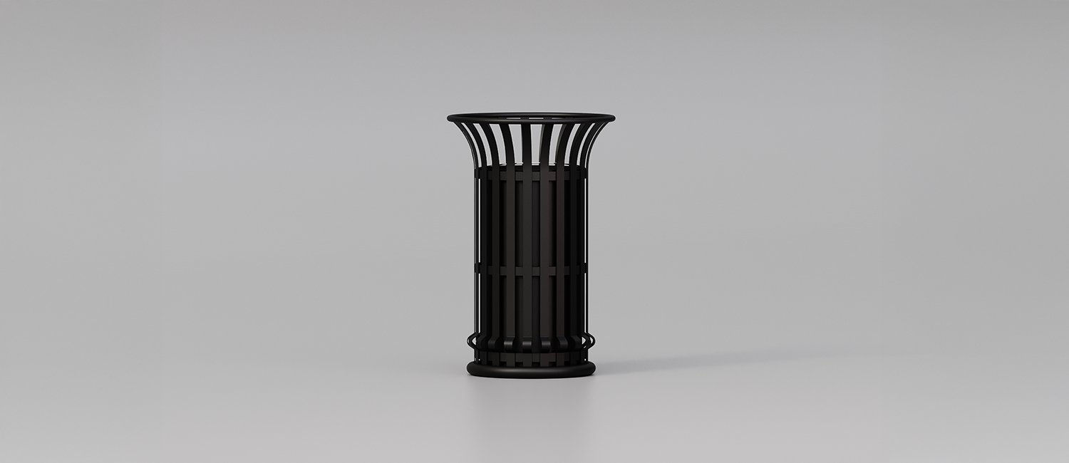 Large Trash Bin Mida vista 2