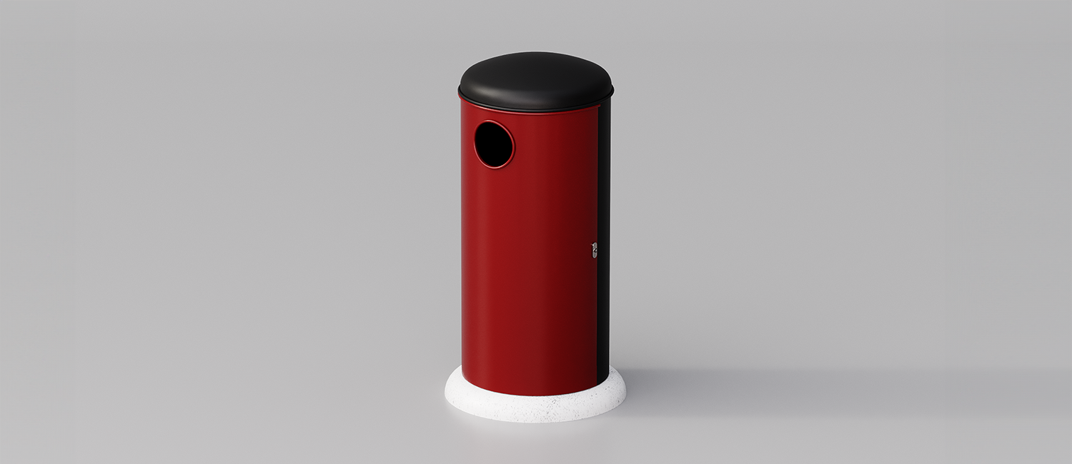 Large Trash Bin Oblo vista 1