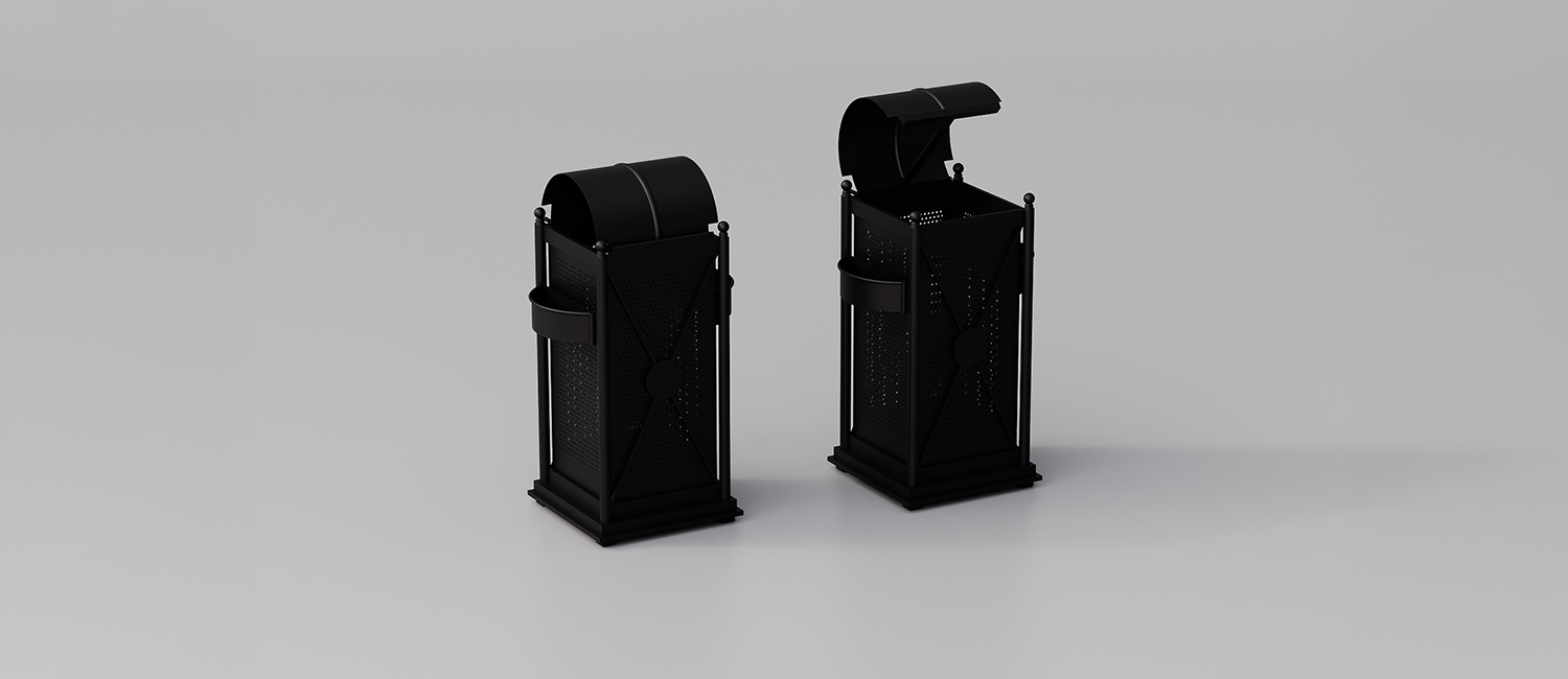 Cestone Virgo con coperchio apribile vista 2