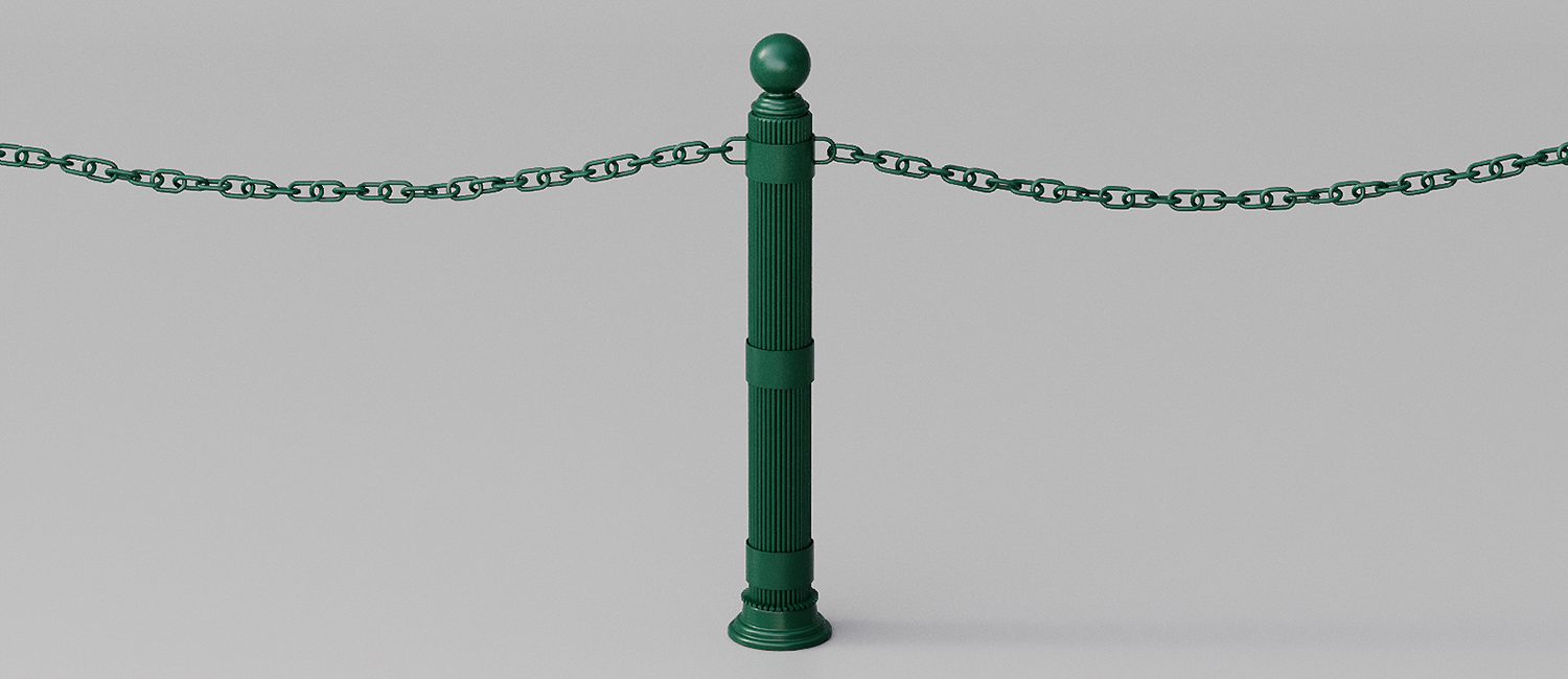 Doria Bollard with rings vista 2