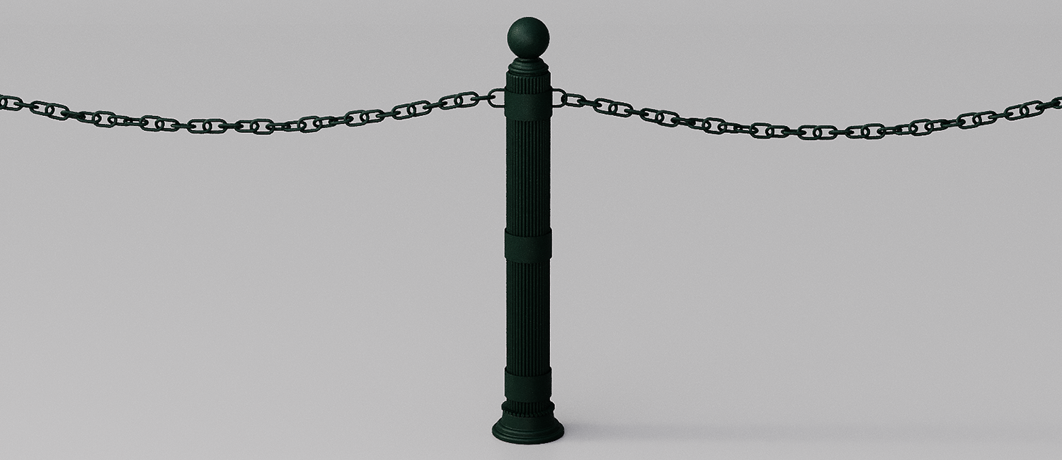 Doria Bollard with rings vista 3