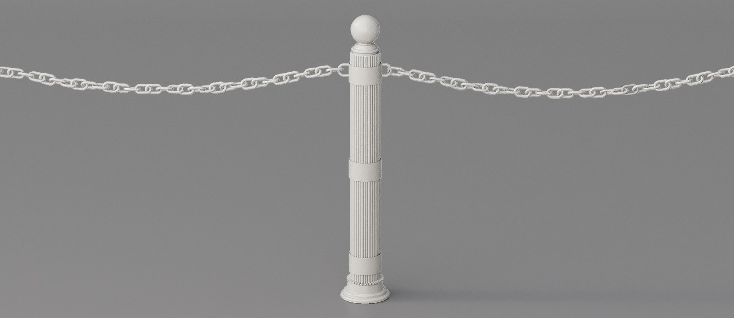 Doria Bollard with rings vista 4