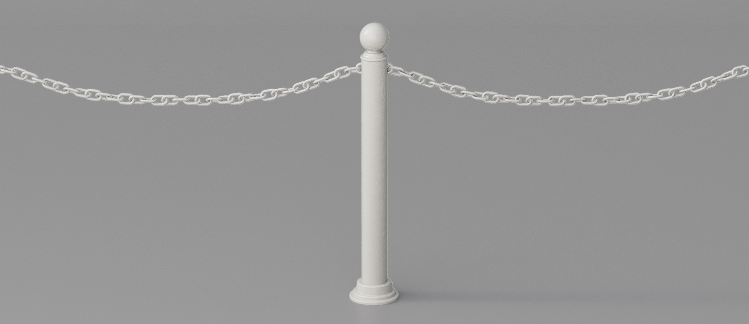Icaro bollard with rings vista 5
