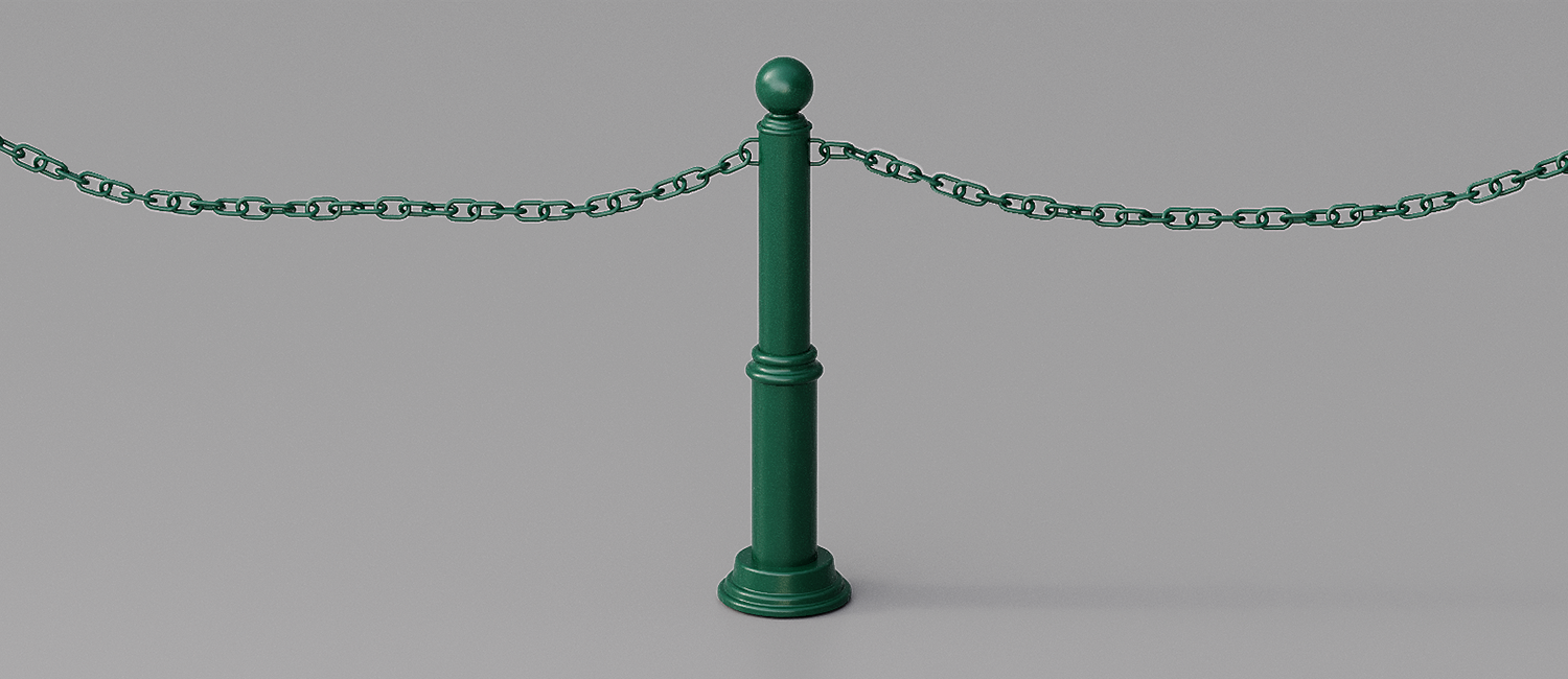 Teseo Bollard with rings vista 3